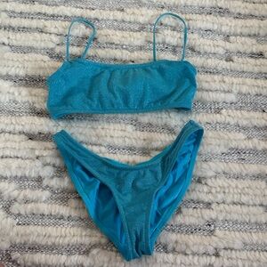 Triangl Swimwear Sparkling Teal Bikini Set